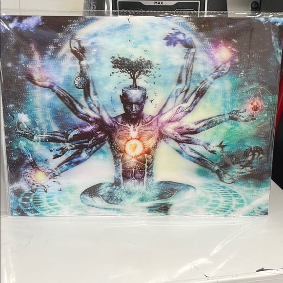 Other - Buddha Psychedelic Trippy Halogen Art Poster Abstract